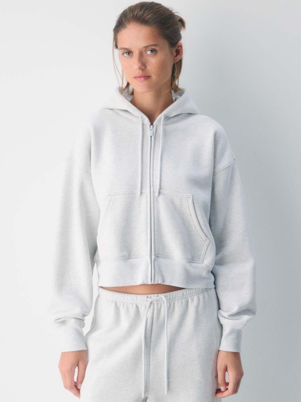 Aritzia TNA Cozy Fleece Boxy Hoodie